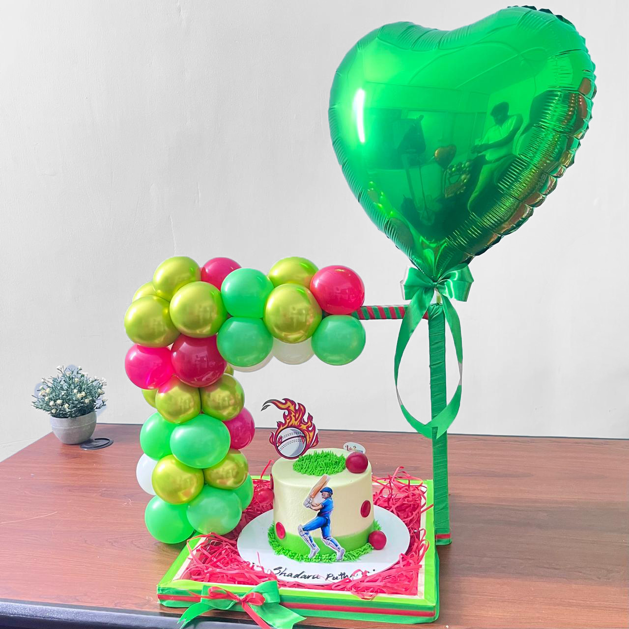 Cricket Celebration Balloon Hamper